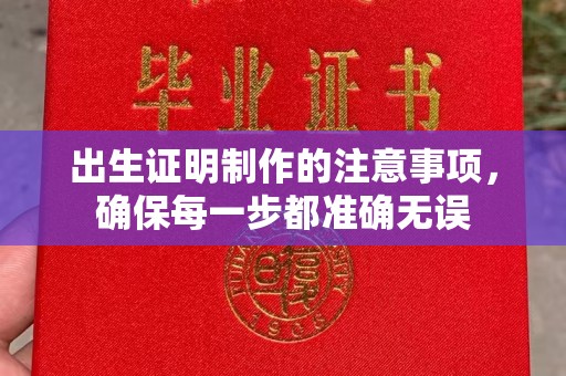 惠阳出生证明制作的注意事项，确保每一步都准确无误